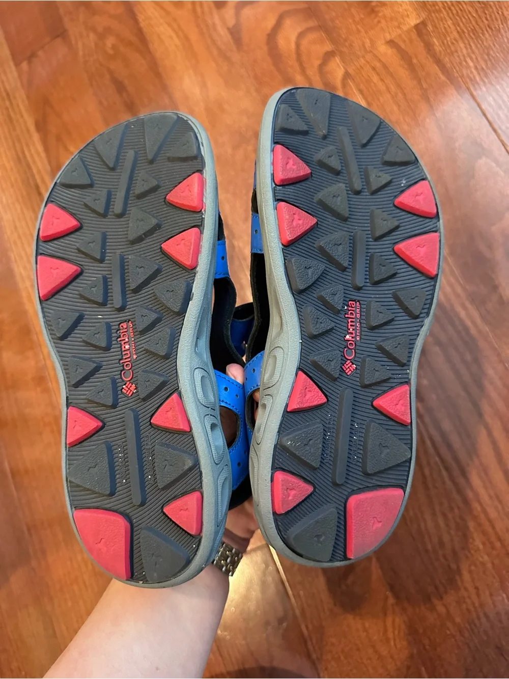 Columbia Kids Blue and Gray Adjustable Outdoor Sandals
